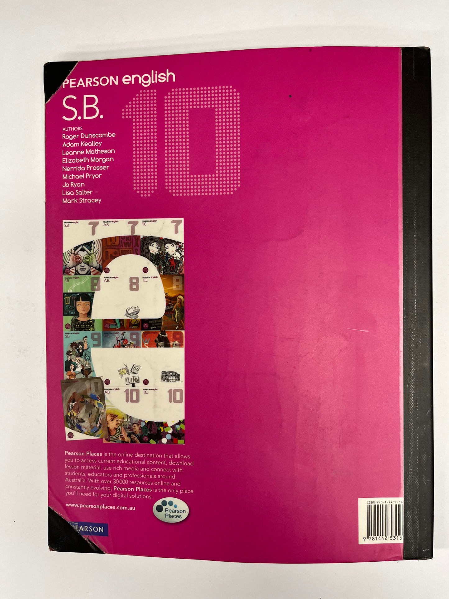 Pearson English 10 Student Book (ex-library) by Emma Anderson et al