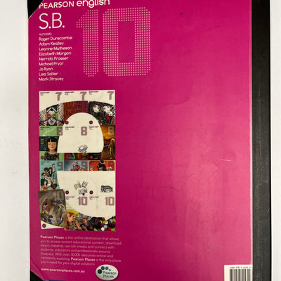 Pearson English 10 Student Book (ex-library) by Emma Anderson et al