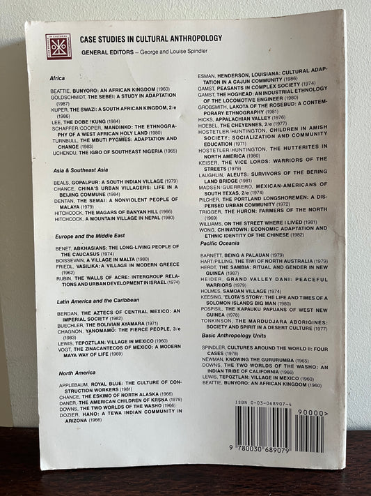 The Sambia: Ritual and Gender in New Guinea By Gilbert Herdt