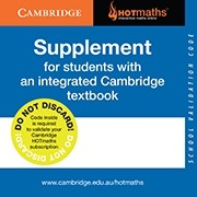 (EBOOK ONLY/EMAILED) Cambridge HOTmaths Supplement Validation Code (Digital Registration Code)