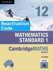 (EBOOK REACTIVATION ONLY/EMAILED) CambridgeMATHS Stage 6 Mathematics Standard 1 Year 12 REACTIVATION CODE (FIRM SALE)
