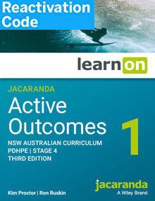 (EBOOK REACTIVATION ONLY/EMAILED) Jacaranda Active Outcomes 1 Stage 4 PDHPE NSW AC, 3rd Edition (REACTIVATION CODE) (FIRM SALE)