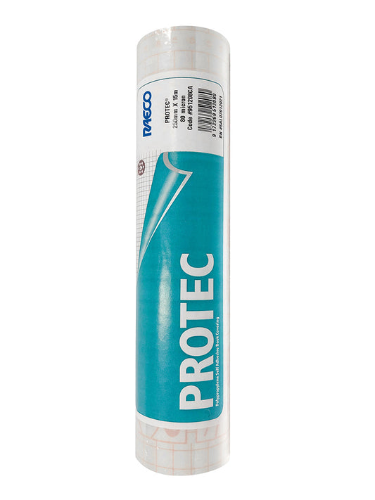 Raeco Protec Self Adhesive Contact Covering 15m, 375mm, 80 Micron Polypropylene