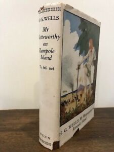 Mr Blettsworthy On Rampole Island by H. G. Wells, 1st Edition, 1928, HC/DJ, Benn Pubs.