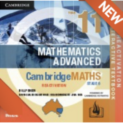 (EBOOK REACTIVATION ONLY/EMAILED) CambridgeMATHS Stage 6 Mathematics Advanced Year 11 REACTIVATION CODE (FIRM SALE)
