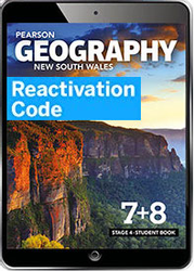 (EBOOK REACTIVATION ONLY/EMAILED) Pearson Geography NSW 7+8 Stage 4 eBook Reactivation Code (FIRM SALE)