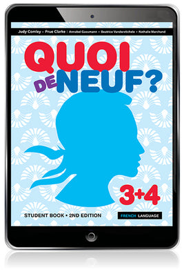 (EBOOK ONLY/EMAILED) Pearson Quoi de Neuf ? 3+4 (1 x ACCESS CODE), 2nd Edition (FIRM SALE)