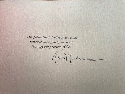 Shakespeare Sonnets: A Selection by Keith Michell, Limited Edition of 500, SIGNED (Hardcover bound in leather)