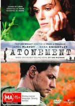 Atonement: Keira Knightley & James McAvoy DVD
