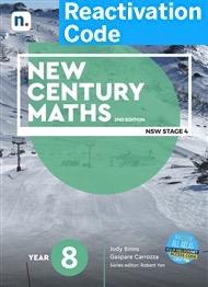 (EBOOK REACTIVATION ONLY/EMAILED) New Century Maths 8 (1 x 26 month NelsonNetBook Reactivation code), 2nd Edition (FIRM SALE)