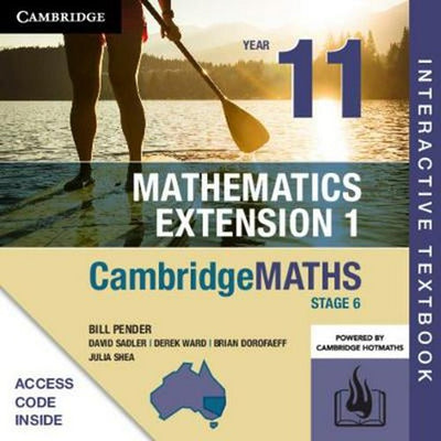(EBOOK ONLY/EMAILED) CambridgeMATHS Mathematics Extension 1 Year 11 (DIGITAL INTERACTIVE REGISTRATION CODE)