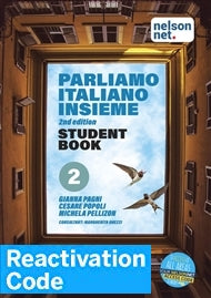 (EBOOK REACTIVATION ONLY/EMAILED) Parliamo 2 (1 x 26 month NelsonNetBook access code), 2nd Edition (FIRM SALE)