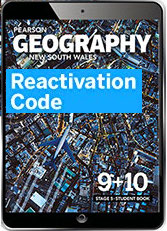 (EBOOK REACTIVATION ONLY/EMAILED) Pearson Geography NSW 9+10 Stage 5 eBook Reactivation Code (FIRM SALE)
