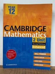 Cambridge 2 Unit Mathematics Year 12 Enhanced Student Book, 2nd Ed.