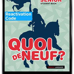 (EBOOK REACTIVATION ONLY/EMAILED) Quoi de neuf ? Senior eBook Reactivation Code (FIRM SALE)