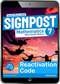 (EBOOK REACTIVATION ONLY/EMAILED) Australian Signpost 7 Mathematics NSW eBook Reactivation Code (FIRM SALE)