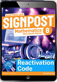 (EBOOK REACTIVATION ONLY/EMAILED) Australian Signpost 8 Mathematics NSW eBook Reactivation Code (FIRM SALE)