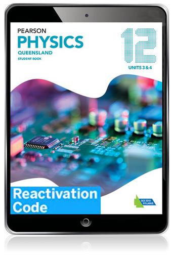 (EBOOK REACTIVATION ONLY/EMAILED) Pearson Physics 12 QLD eBook Reactivation Code (FIRM SALE)